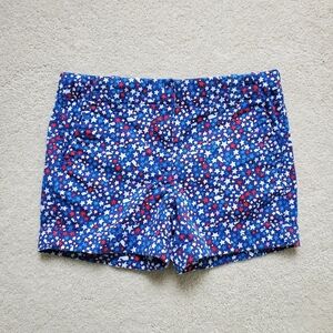 Vineyard Vines Girls Stars & Whale Every Day Shorts Red White Blue sz7